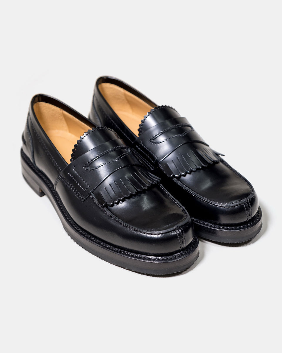 Our Legacy Loafer in High Shine Polished Black Leather with Vibram ...